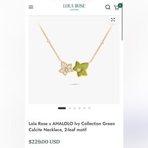 Lola Rose Green Ivy Necklace